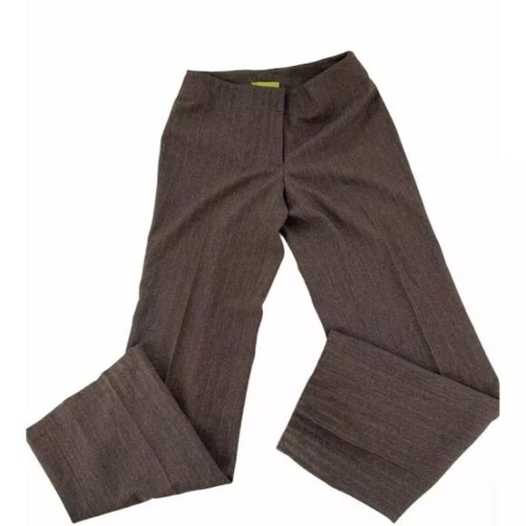 Sigrid Olsen Dress Pants Womens 6 High Rise Flat Front Chino Trousers Officewear - Picture 4 of 7